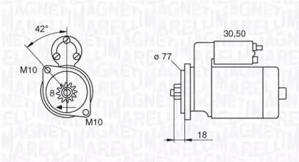 Стартер MAGNETI MARELLI 063522626010