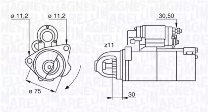 Стартер MAGNETI MARELLI 063523803010