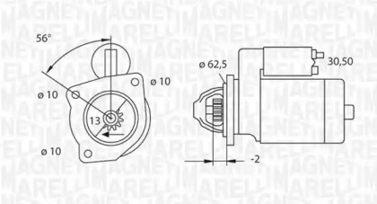 Стартер MAGNETI MARELLI 063523624010