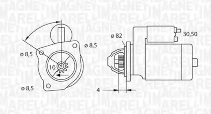 Стартер MAGNETI MARELLI 063523625010