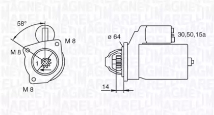 Стартер MAGNETI MARELLI 063223085010