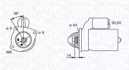 Стартер MAGNETI MARELLI 063102003010