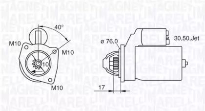 Стартер MAGNETI MARELLI 063280005010