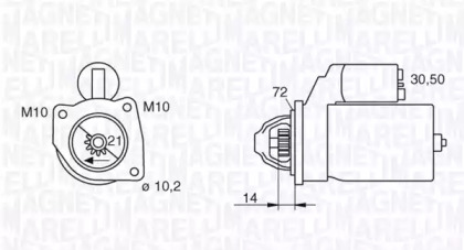 Стартер MAGNETI MARELLI 063280006010