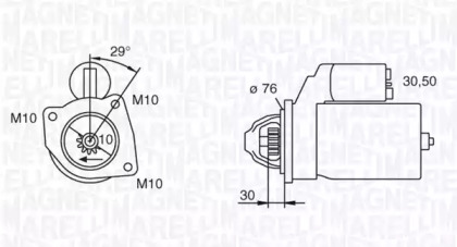 Стартер MAGNETI MARELLI 063280010010