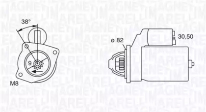 Стартер MAGNETI MARELLI 063114014010