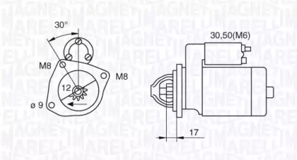 Стартер MAGNETI MARELLI 063280021010