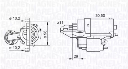 Стартер MAGNETI MARELLI 063280028010