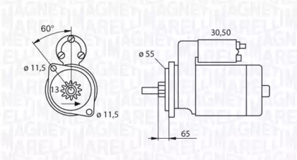 Стартер MAGNETI MARELLI 063280050010