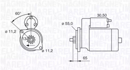 Стартер MAGNETI MARELLI 063280051010