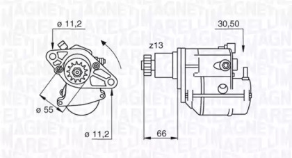 Стартер MAGNETI MARELLI 063280053010