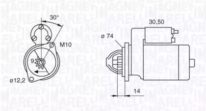 Стартер MAGNETI MARELLI 063280055010