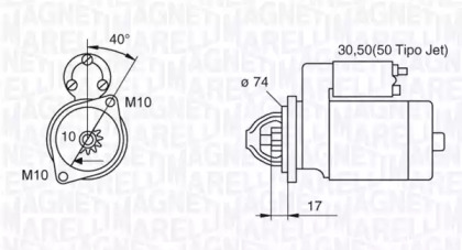 Стартер MAGNETI MARELLI 063280057010