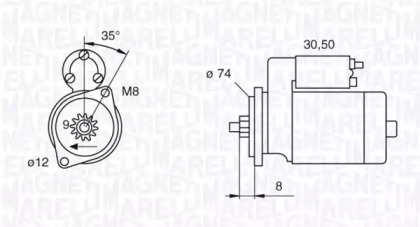 Стартер MAGNETI MARELLI 063280058010