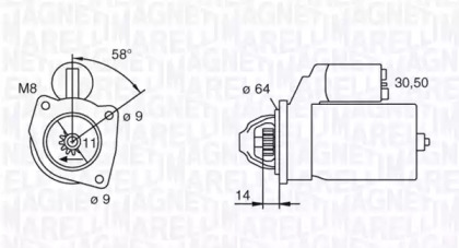 Стартер MAGNETI MARELLI 063111027010