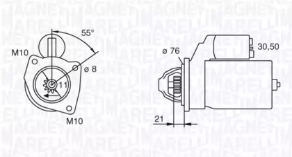 Стартер MAGNETI MARELLI 063193001010