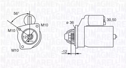 Стартер MAGNETI MARELLI 063280090010