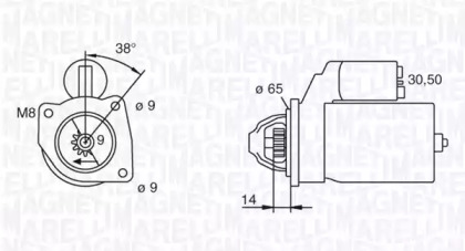 Стартер MAGNETI MARELLI 063101015010