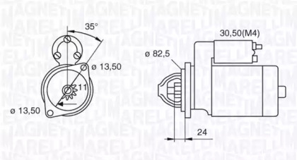 Стартер MAGNETI MARELLI 063216884010