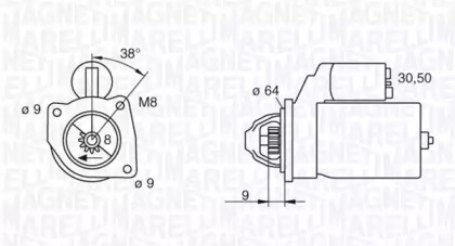 Стартер MAGNETI MARELLI 063102018010