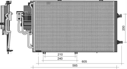 Конденсатор, кондиционер MAGNETI MARELLI 350203351000