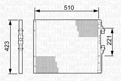 Конденсатор, кондиционер MAGNETI MARELLI 350203499000