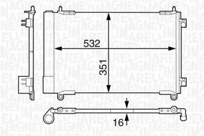 Конденсатор MAGNETI MARELLI 350203613000