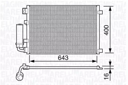 Конденсатор MAGNETI MARELLI 350203670000