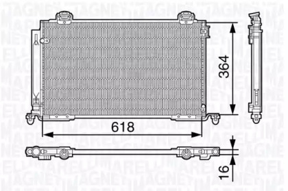 Конденсатор, кондиционер MAGNETI MARELLI 350203681000