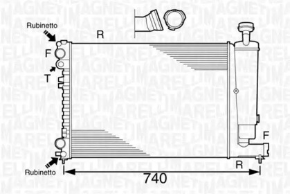 Теплообменник MAGNETI MARELLI 350213102500