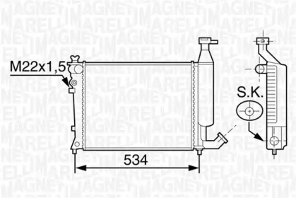 Теплообменник MAGNETI MARELLI 350213117700