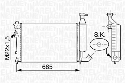 Теплообменник MAGNETI MARELLI 350213117800