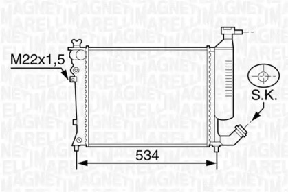 Теплообменник MAGNETI MARELLI 350213118900