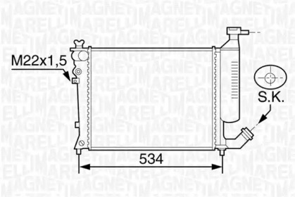 Теплообменник MAGNETI MARELLI 350213119009