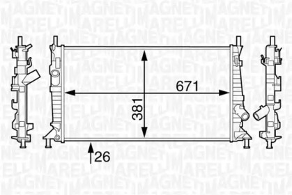 Теплообменник MAGNETI MARELLI 350213123400