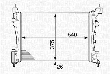 Теплообменник MAGNETI MARELLI 350213126500