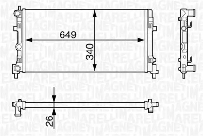 Теплообменник MAGNETI MARELLI 350213127900