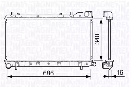 Теплообменник MAGNETI MARELLI 350213132500