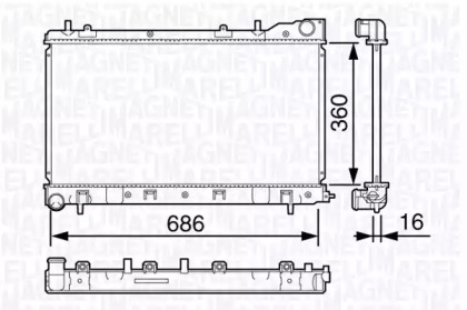 Теплообменник MAGNETI MARELLI 350213132600