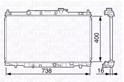 Теплообменник MAGNETI MARELLI 350213133200