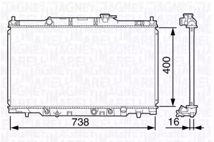 Теплообменник MAGNETI MARELLI 350213133300