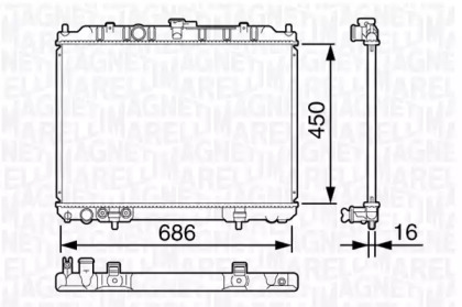 Теплообменник MAGNETI MARELLI 350213135300