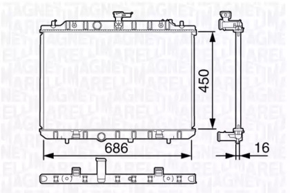 Теплообменник MAGNETI MARELLI 350213135400