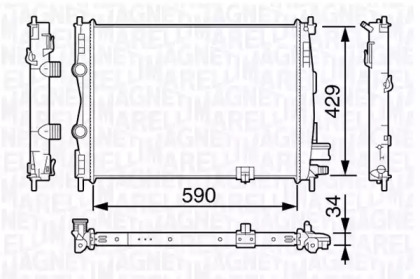 Теплообменник MAGNETI MARELLI 350213135900