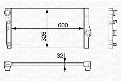 Теплообменник MAGNETI MARELLI 350213140500