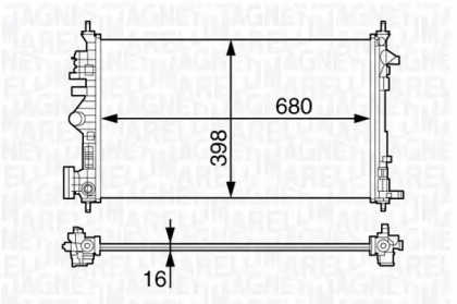 Теплообменник MAGNETI MARELLI 350213140700