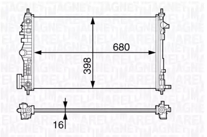 Теплообменник MAGNETI MARELLI 350213140800