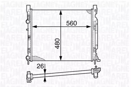 Теплообменник MAGNETI MARELLI 350213142500