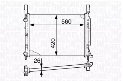 Теплообменник MAGNETI MARELLI 350213142600