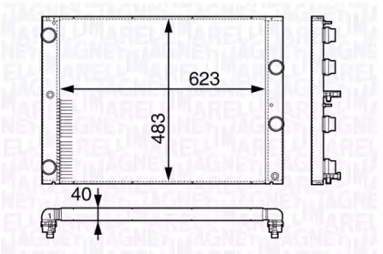 Теплообменник MAGNETI MARELLI 350213142800